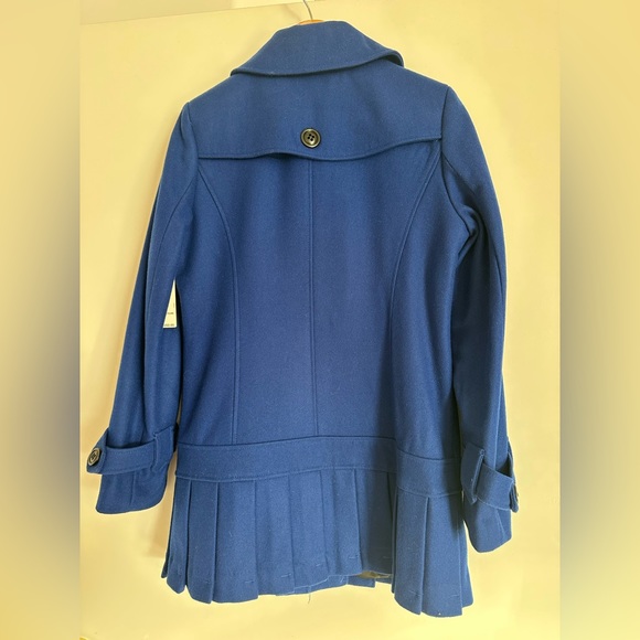 Worthington Blue Wool Jacket with cute peplum bottom.  NWT Size M - Picture 3 of 7